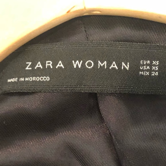 Zara Black Wool Zip Coat - Picture 8 of 8
